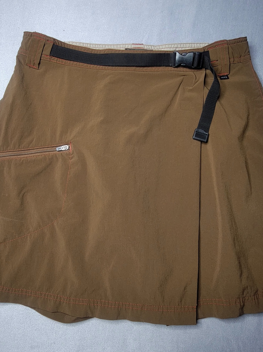 REI Womens Mojave Tactical Hiking Short Skirt Brown UPF30+ Water Resistant SZ 10